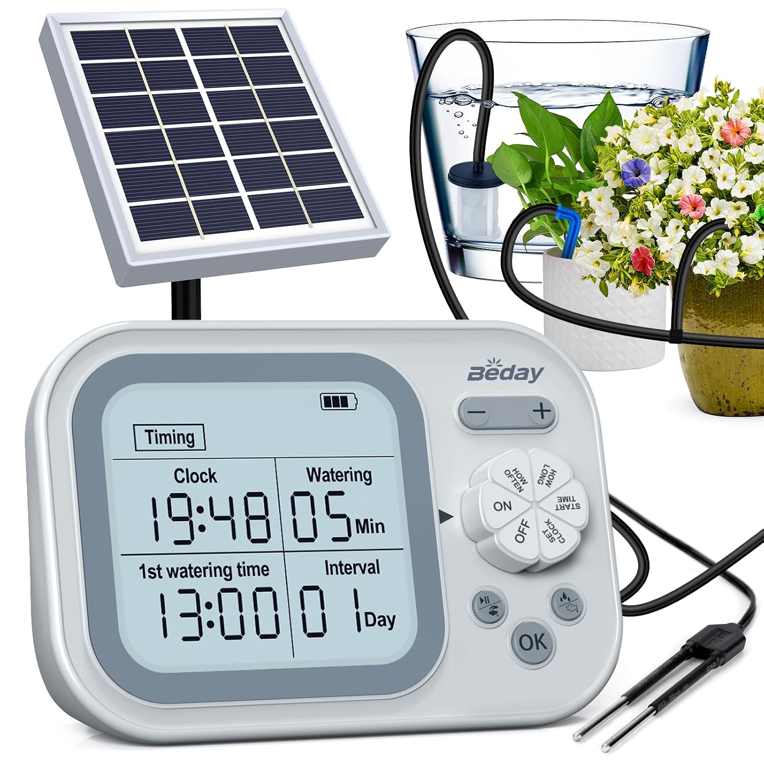 Tropfbewässerungsset: mit Timer