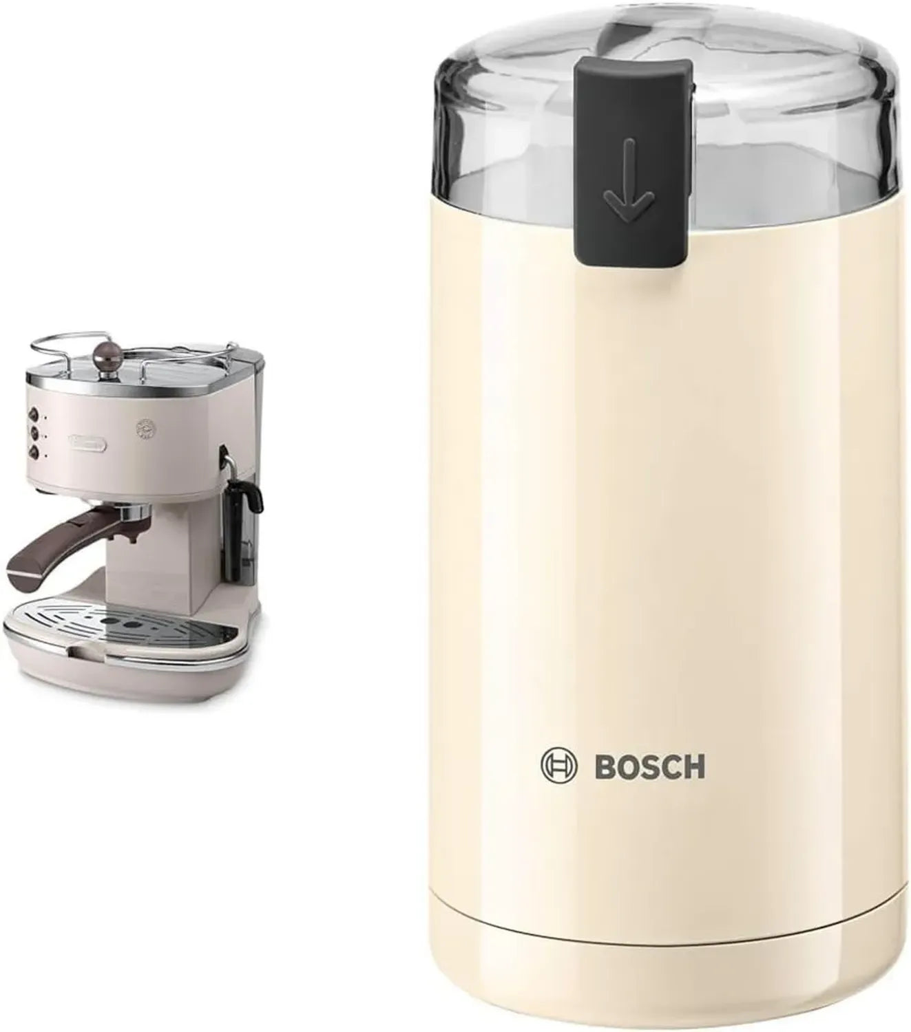 De'Longhi Espresso-Maschine Icona Vintage ECOV311.BG, 15 bar, beige, inkl. Bosch TSM6A017C Kaffeemühle