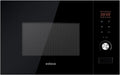 EDESA Einbau-Mikrowelle 20L, 800W mit Grill 1000W, Edelstahl-Innenraum, Schwarz