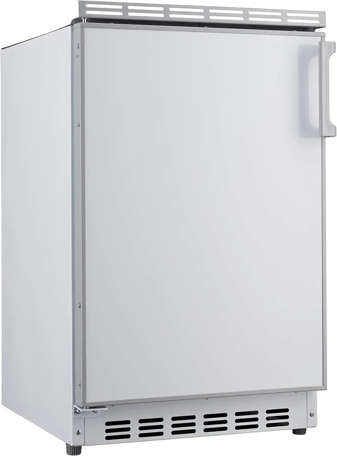 PKM Unterbau-Kühlschrank mit 83L und Gefrierfach, Türanschlag wechselbar, höhenverstellbar, LED-Beleuchtung, 41 dB, 50 cm Breit, Weiß