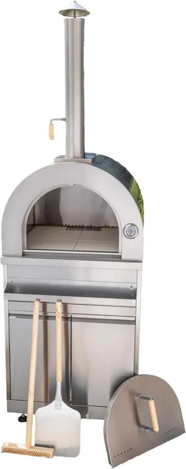 Hochwertiger Edelstahl-Pizzaofen für den Außenbereich